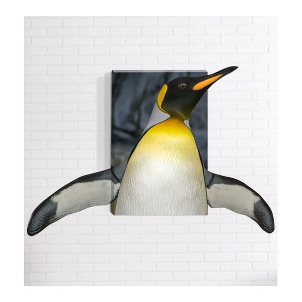 Nástenný 3D obraz Mosticx Tučniak, 40 x 60 cm
