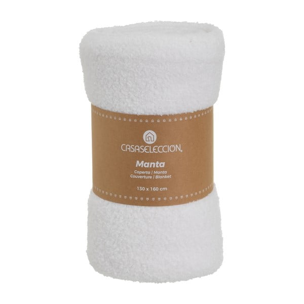 Biela deka s baránkom 130x160 cm Sherpa Bouclé – Casa Selección-image-4