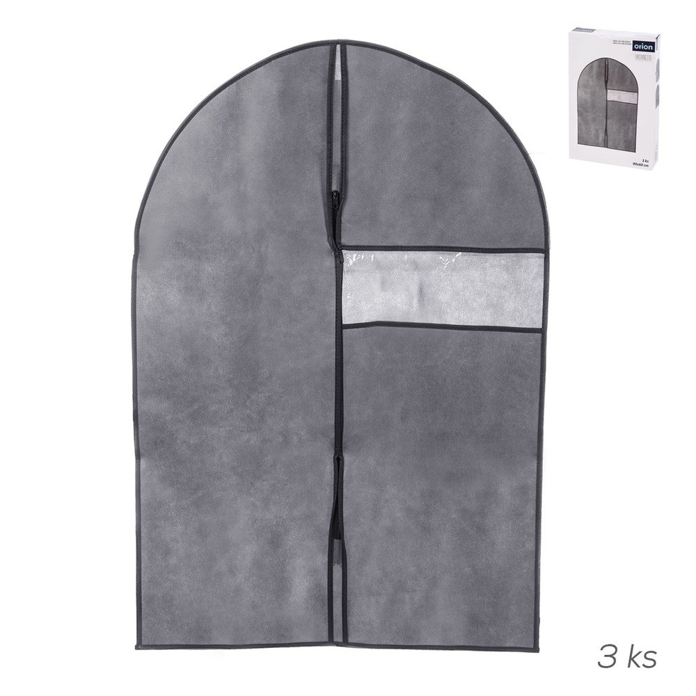 Obaly na obleky v súprave 3 ks 90 cm Urovnejto – Orion