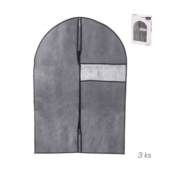 Obaly na obleky v súprave 3 ks 90 cm Urovnejto – Orion