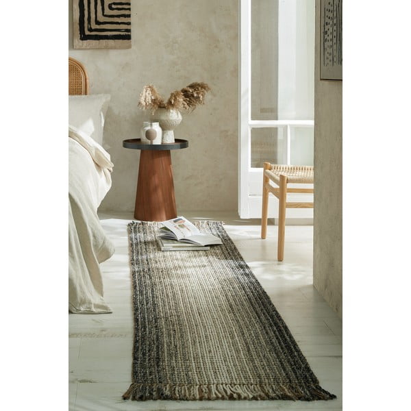Sivý behúň 60x230 cm – Flair Rugs-image-2