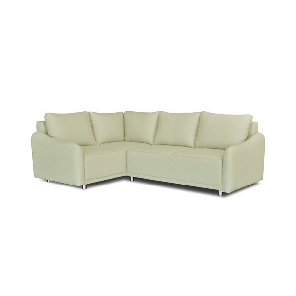Béžová rohová rozkladacia pohovka Windsor & Co. Sofas Delta, ľavý roh-image-1