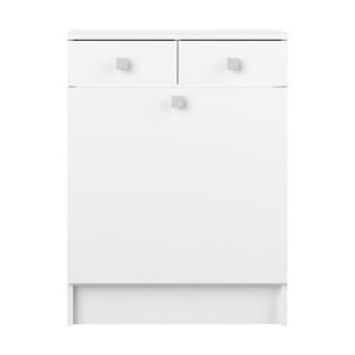 Biela nízka kúpeľňová skrinka 60x82 cm Combi - TemaHome France