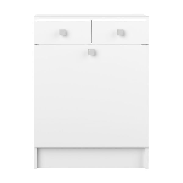Biela nízka kúpeľňová skrinka 60x82 cm Combi - TemaHome 