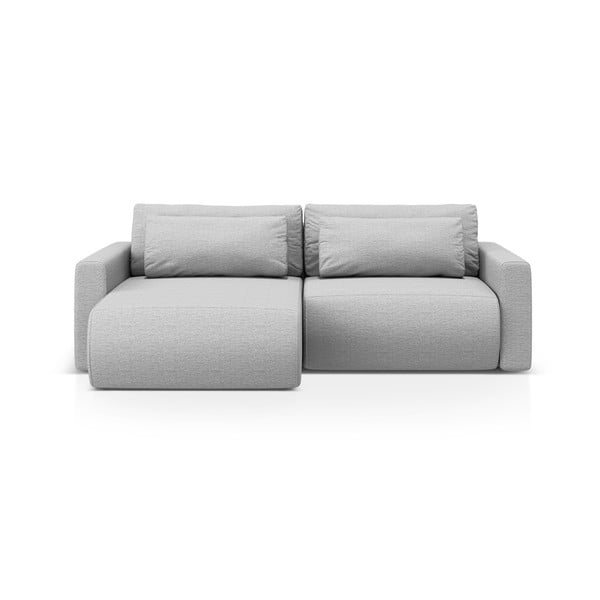 Svetlosivá rozkladacia rohová pohovka s úložným priestorom Belfast – Cosmopolitan Design