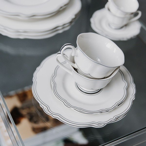 Biele šálky v súprave 2 ks z kostného porcelánu 190 ml Odette – S|P Collection-image-4