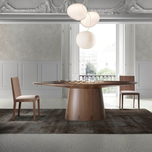 Oválny jedálenský stôl z orechového dreva Ángel Cerdá Luis-image-3