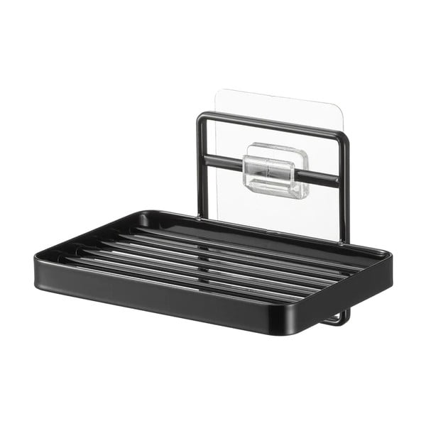 Čierna samodržiaca kovová nádobka na mydlo Film Hook – YAMAZAKI