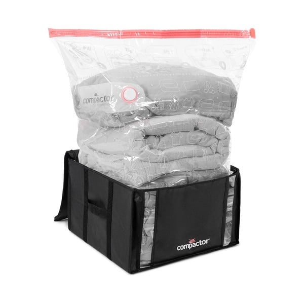 Čierny úložný box na oblečenie Compactor XXL Black Edition 3D Medium, 125 l-image-3