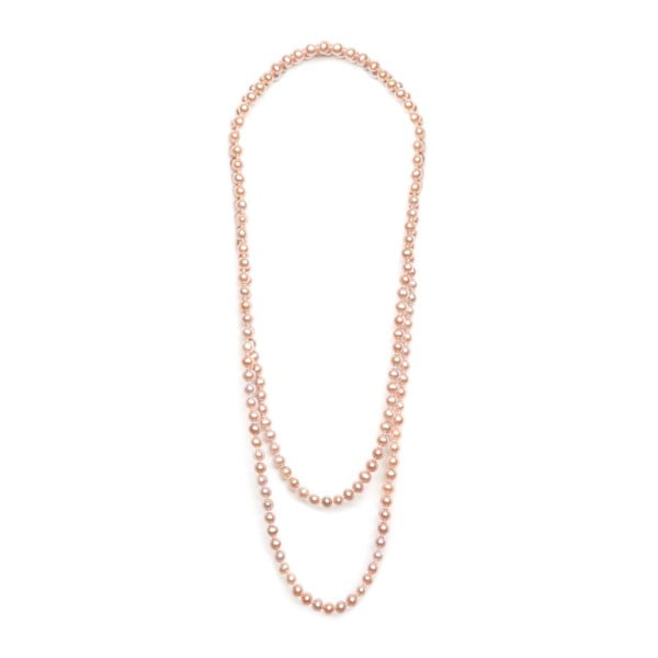 Ružový perlový náhrdelník GemSeller Leen