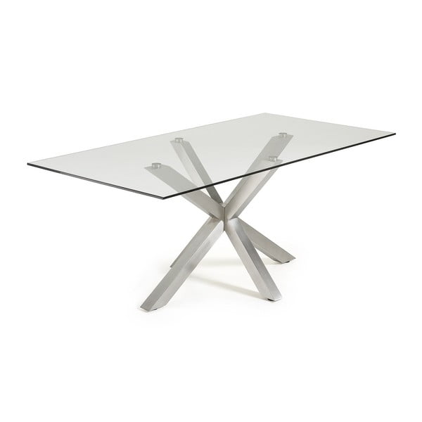 Jedálenský stôl s matnou kovovou podnožou La Forma Arya, dĺžka 200 cm