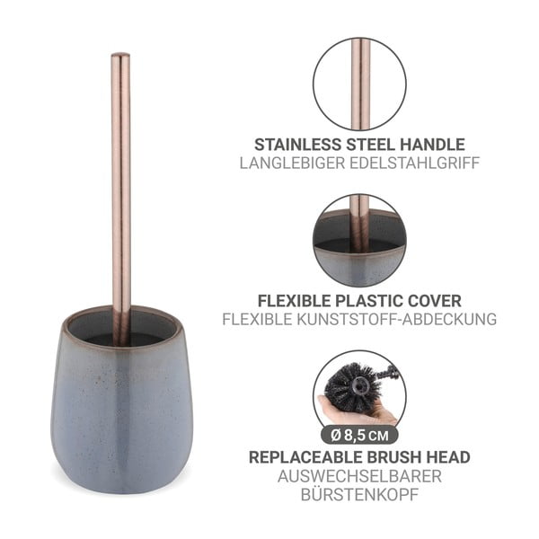 Sivá keramická WC kefa Sirmione – Wenko-image-2