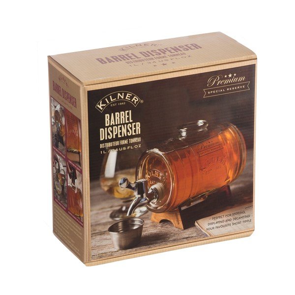 Sklenený automat v tvare súdka Kilner, 1 l-image-1