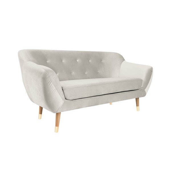 Krémová dvojmiestna pohovka Mazzini Sofas Amelie-image-4