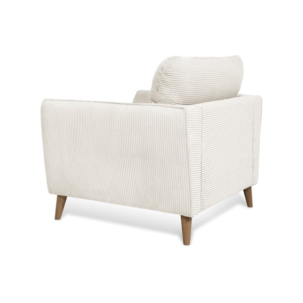 Biele menčestrové kreslo Paris – Scandic-image-4