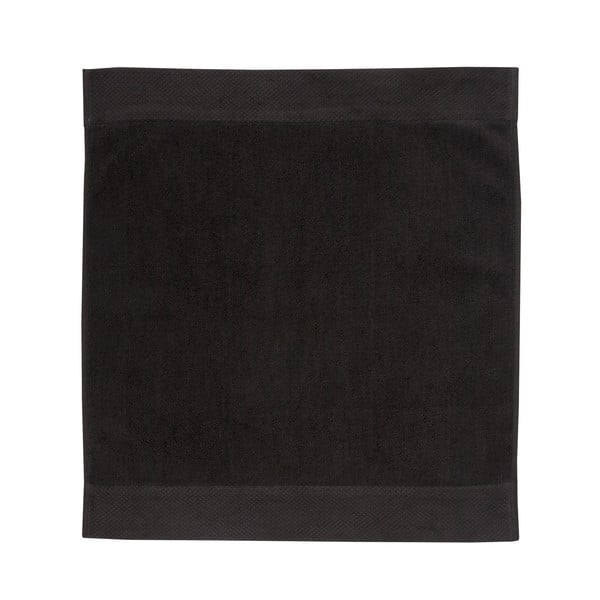 Čierna kúpeľňová predložka Seahorse Pure, 50 × 60 cm