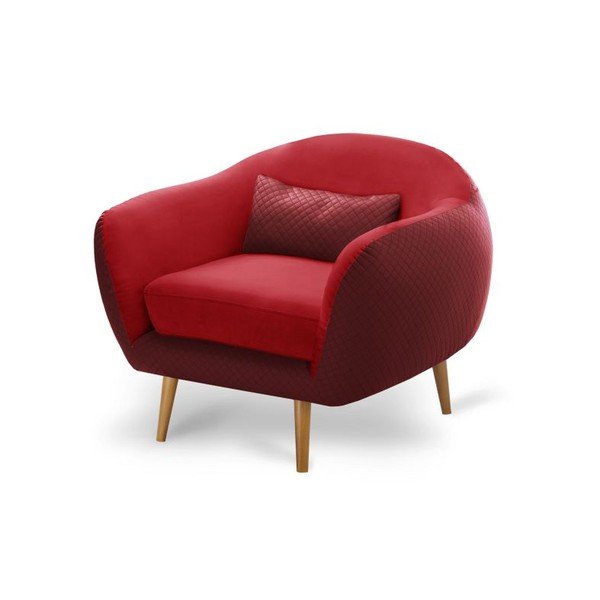 Červené kreslo Scandi by Stella Cadente Maison Meteore-image-2