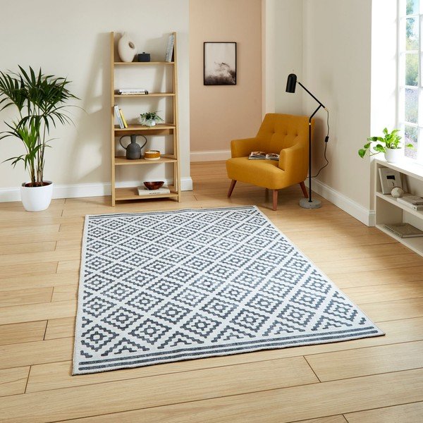 Sivý prateľný koberec 122x170 cm Coral Grey – Think Rugs-image-1