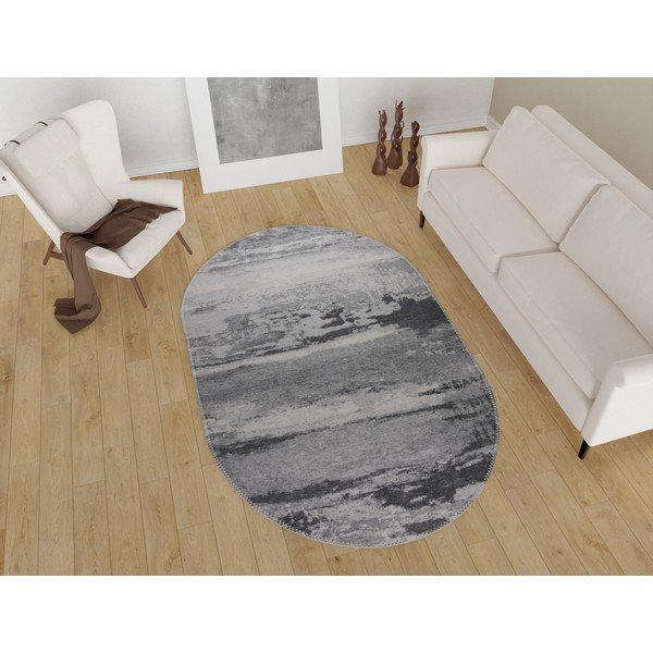 Sivý umývateľný koberec 60x100 cm – Vitaus-image-1
