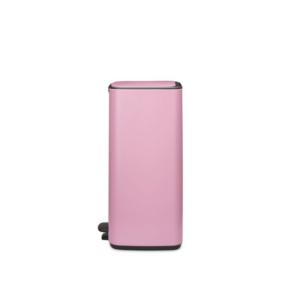 Ružový pedálový oceľový odpadkový kôš 30 l Bo – Brabantia-image-3