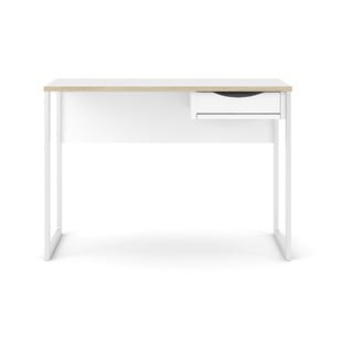 Biely pracovný stôl Tvilum Function Plus, 110 x 48 cm