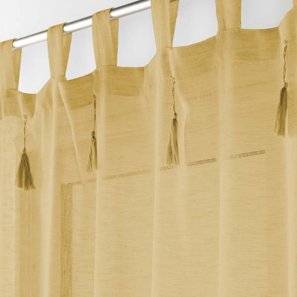 Žltá záclona 140x240 cm Dalila – douceur d'intérieur-image-1