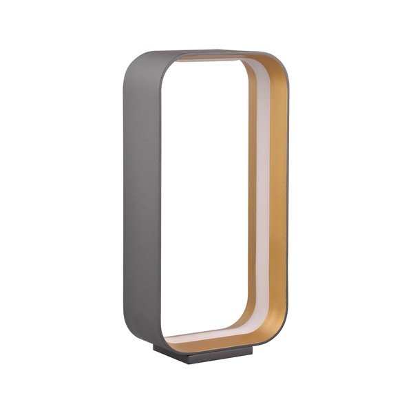 Čierna LED stolová lampa s hlasovým ovládaním/s ovládaním pomocou mobilnej aplikácie s kovovým tienidlom (výška  41 cm) Cizione – CINQUE-image-1