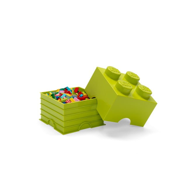 Limetkovozelený úložný box štvorec LEGO®-image-3