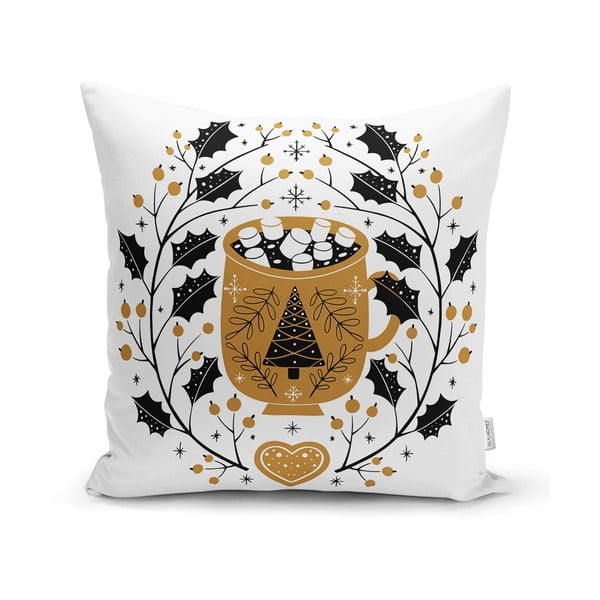 Obliečka na vankúš s vianočným motívom 43x43 cm Golden Illustration – Mila Home