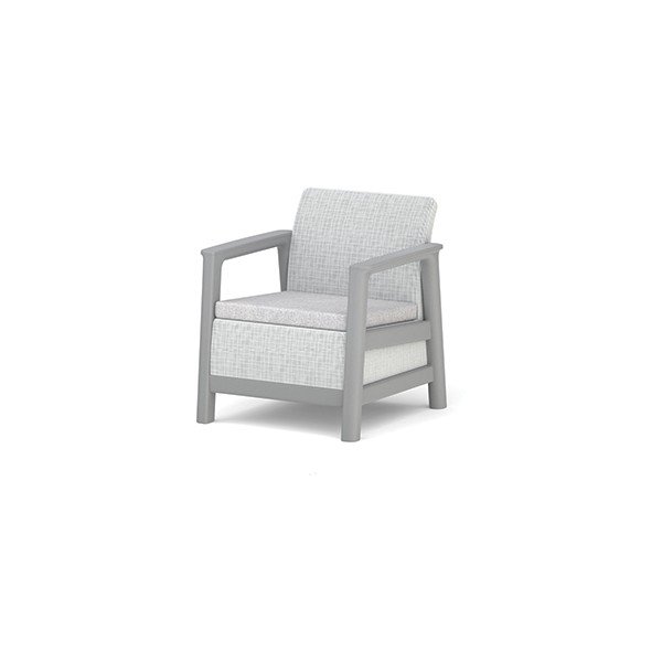 Svetlosivé plastové záhradné kreslá v súprave 2 ks Scandi Linea – Keter