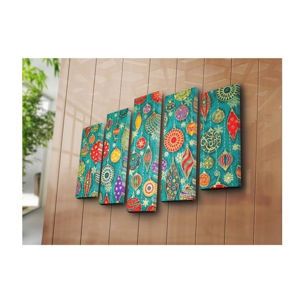 Päťdielny obraz Ornaments, 105x70 cm-image-2