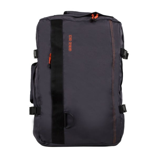 Cestovný batoh s oranžovými detailmi Unanyme Georges Rech, 39 l
