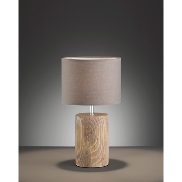 Hnedá stolová lampa Fischer & Honsel Malik, výška 43 cm-image-2
