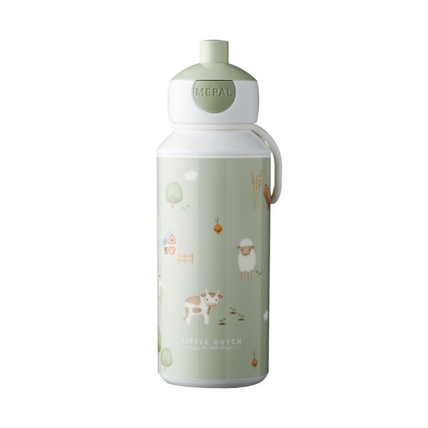 Svetlozelená detská fľaša 400 ml Little farm – Mepal