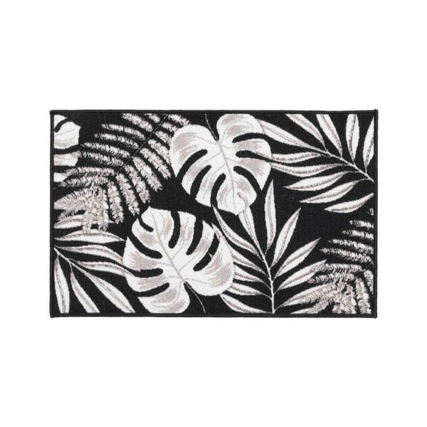 Čierny prateľný koberec 50x80 cm Amber – douceur d'intérieur