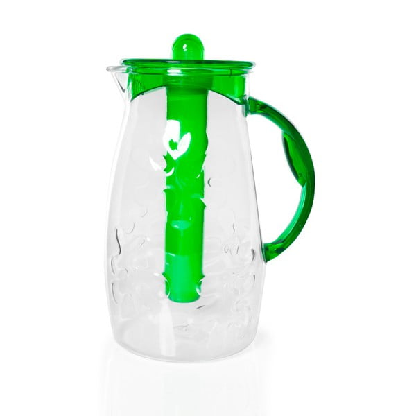 Sklenený džbán so zeleným vrchnákom Pitcher, 2,5 l