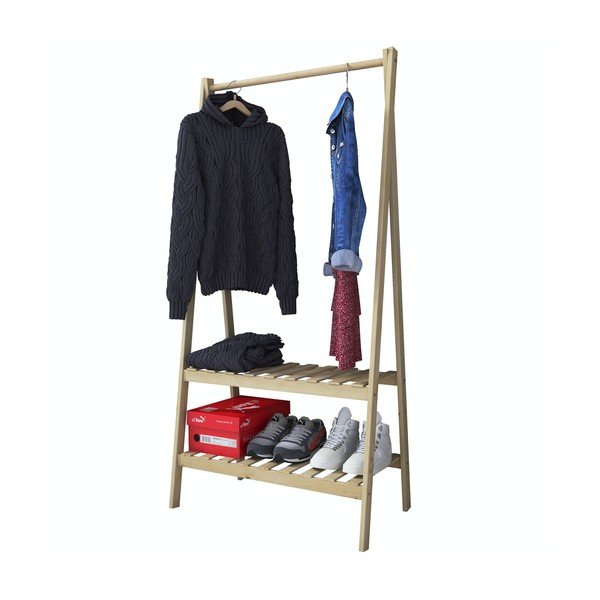 Stojan na oblečenie v dekore duba v prírodnej farbe Susanne - Kalune Design-image-2