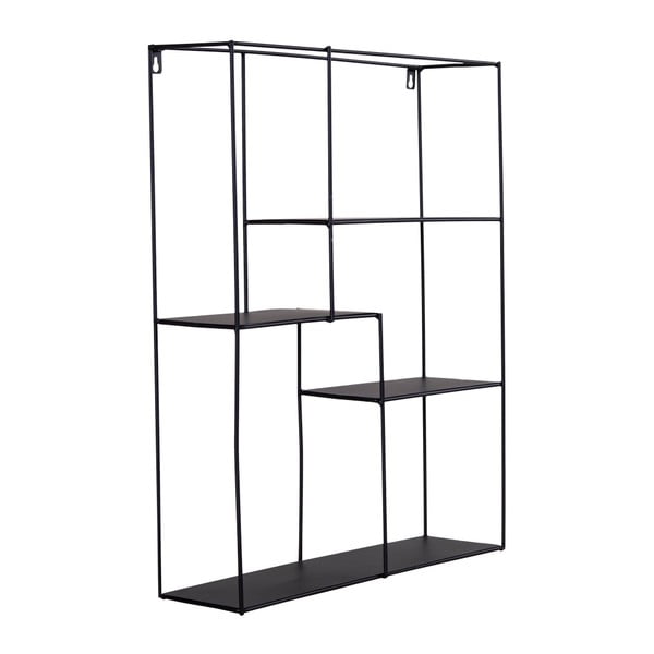 Čierna poschodová kovová polica Mons - House Nordic-image-1