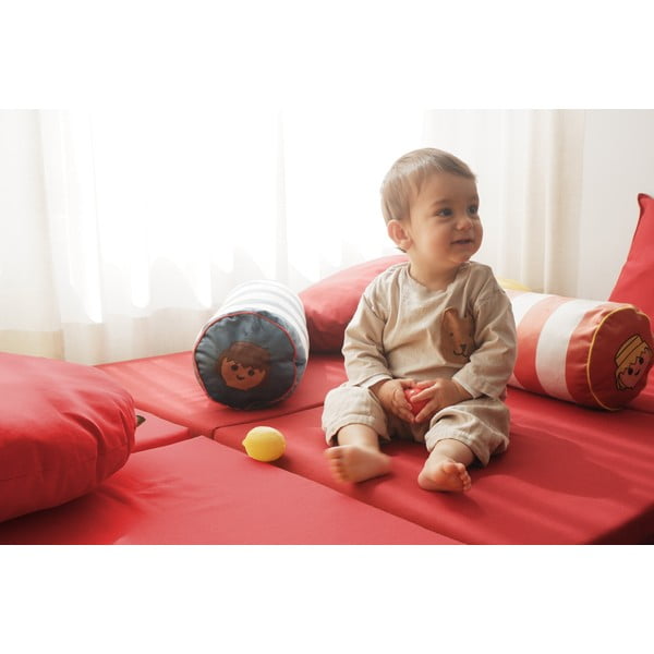 Zamatový detský vankúšik Stripes – Playmobil-image-1