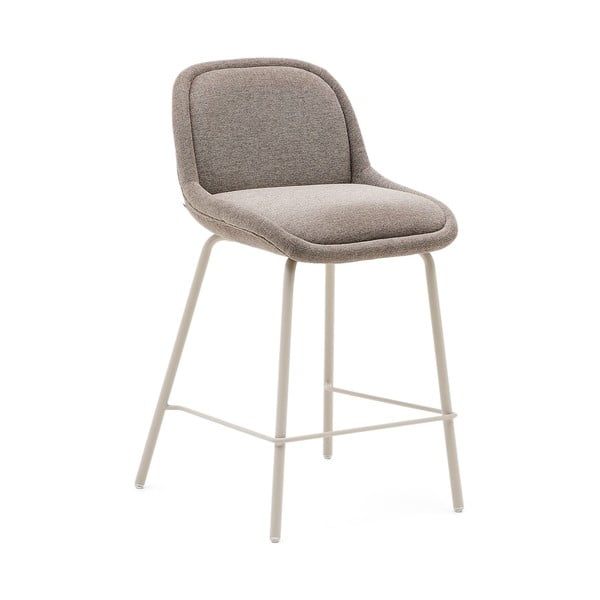 Barová stolička sivobéžová (výška sedadla 65 cm) Aimin – Kave Home