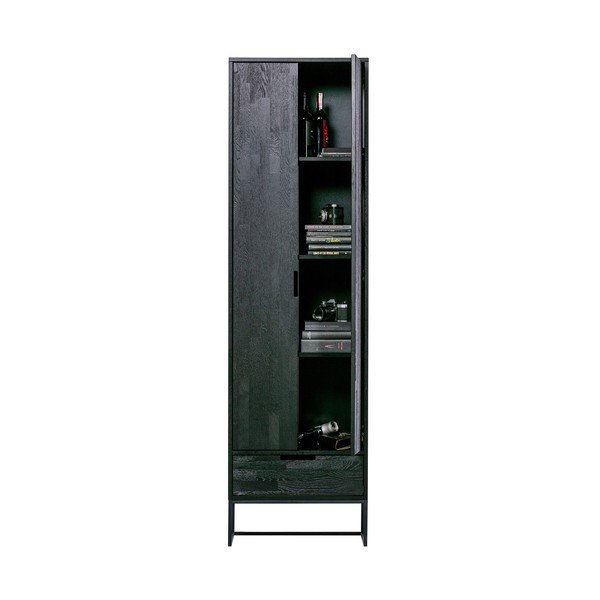 Čierna skriňa z jaseňového dreva 60x210x36 cm Silas – WOOOD-image-2
