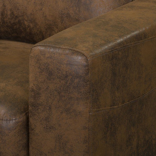 Hnedé kreslo z imitácie kože Lofty Lilly – Miuform-image-1