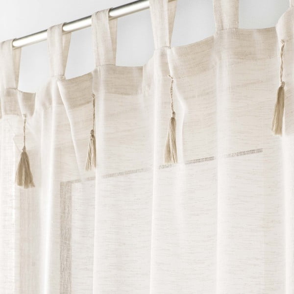 Béžová záclona 140x240 cm Dalila – douceur d'intérieur-image-1