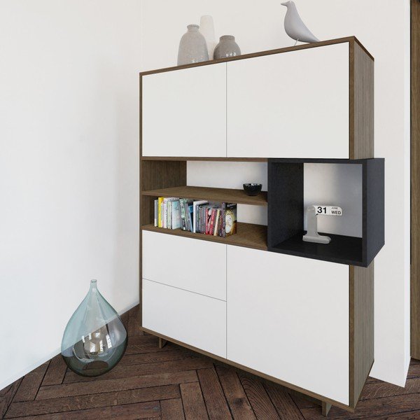 Biela komoda Symbiosis Kube-image-1