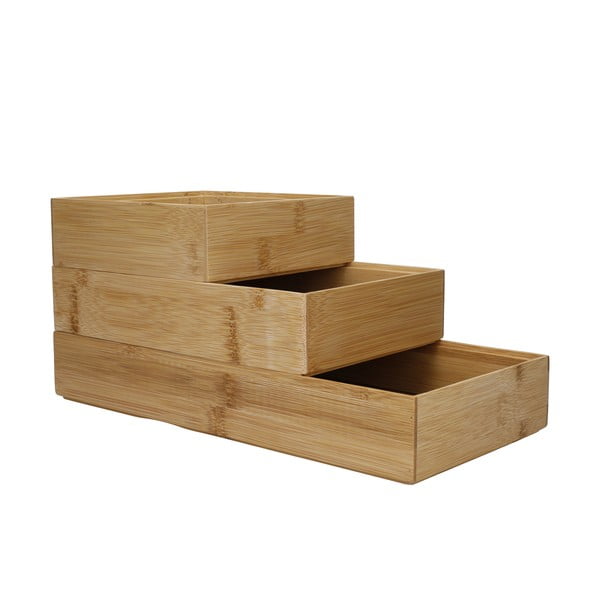 Bambusové organizéry do zásuvky v súprave 3 ks Copco - Kitchen Craft-image-3