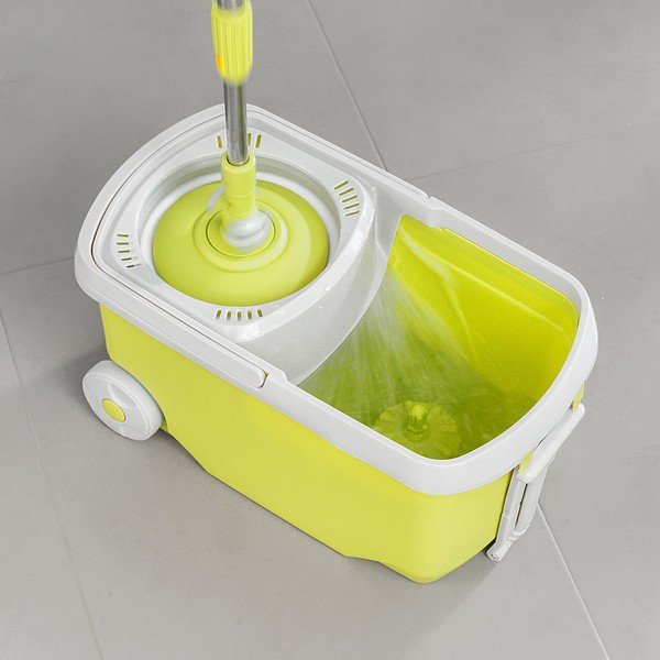 Žltý set rotačného mopu a vedra InnovaGoods-image-3