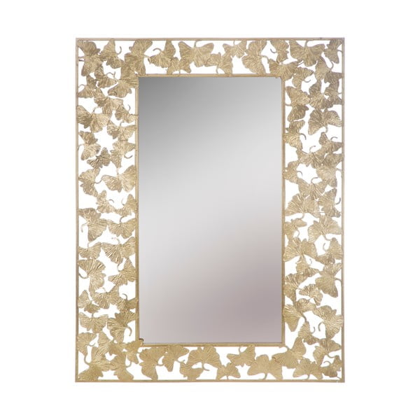 Nástenné zrkadlo v zlatej farbe Mauro Ferretti Foglioline Glam, 85 x 110 cm