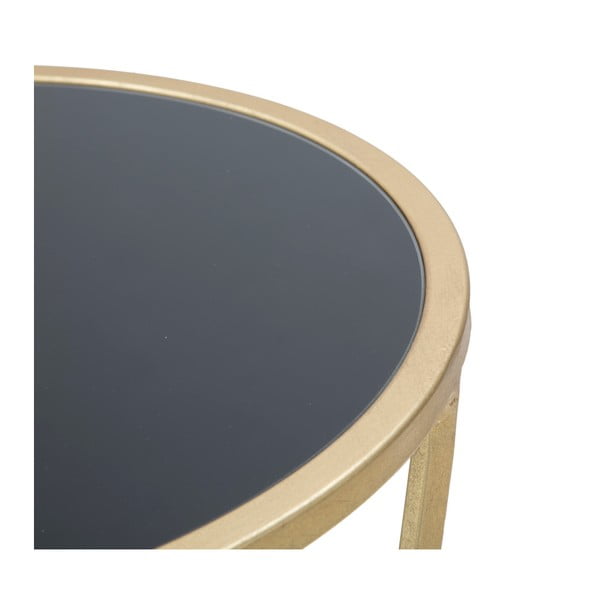 Odkladací stolík v čierno-zlatej farbe Mauro Ferretti Glam Simple, výška 75 cm-image-3