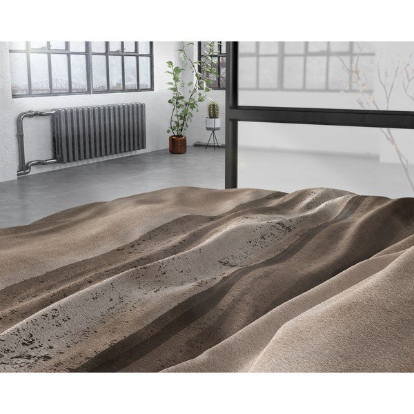 Hnedé flanelové obliečky na jednolôžko Sleeptime Marcus Taupe, 140 x 220 cm-image-3
