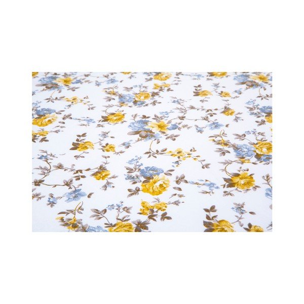 Set svetlobéžovej elastickej bavlnenej plachty a obliečky na vankúš Fitted Sheet Kasso, 100 × 200 cm-image-1